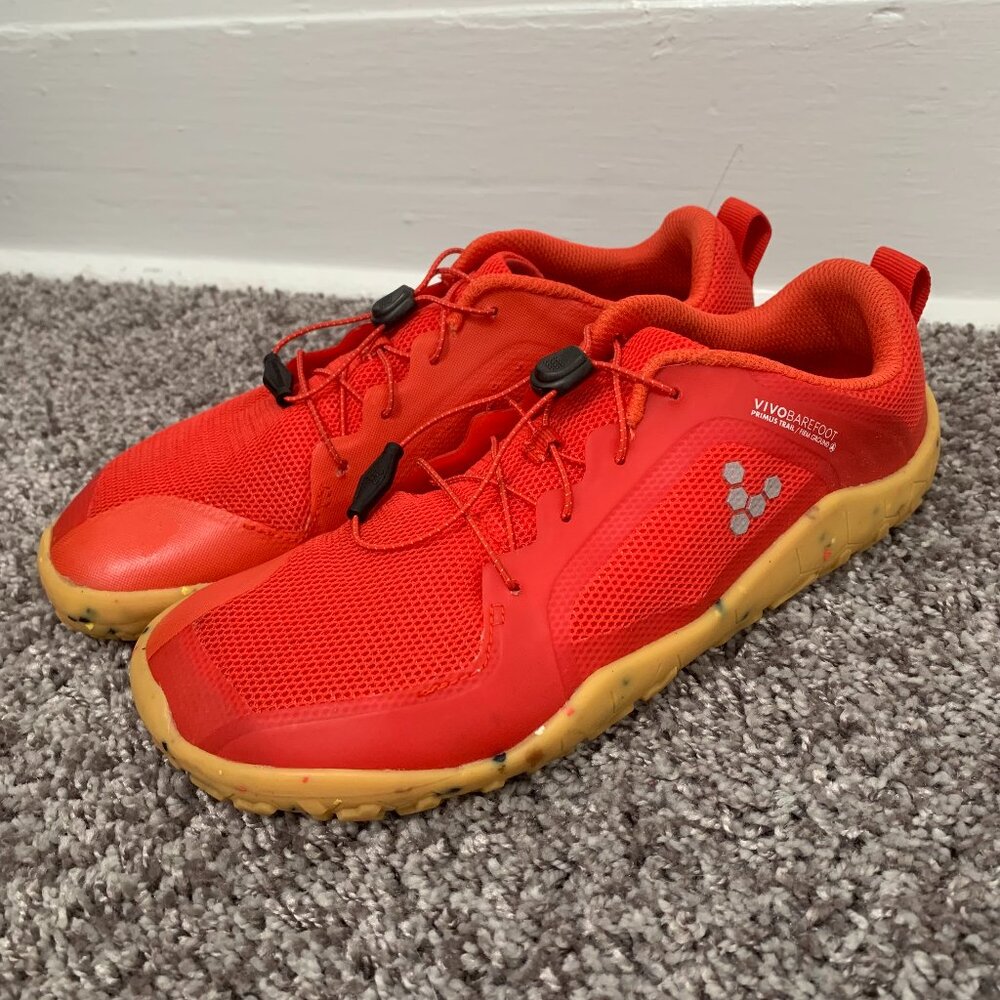 Vivo Barefoot Primus Trail/Firm Ground Fiery Coral size 38J